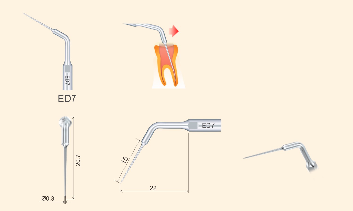 ED3D Ultrasonic Tip